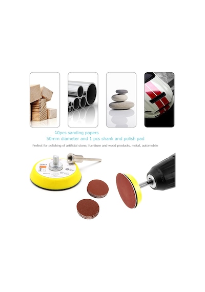 50Mm Mini Cırt Taban Ve Zımpara Seti Mini Grinder Kinalar Için
