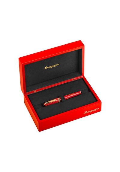 Montegrappa The Flash Limitli Üretim Dolma Kalem - M Uç Isfln3ar Kırmızı