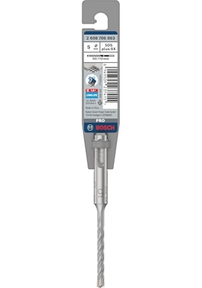 Ayrex 1x Pro Sds Plus-5x Kırıcı Delici Delme Ucu Donatılı Beton, Beton, Ø 5,00 Mm, Professional Aksesuar Kırıc