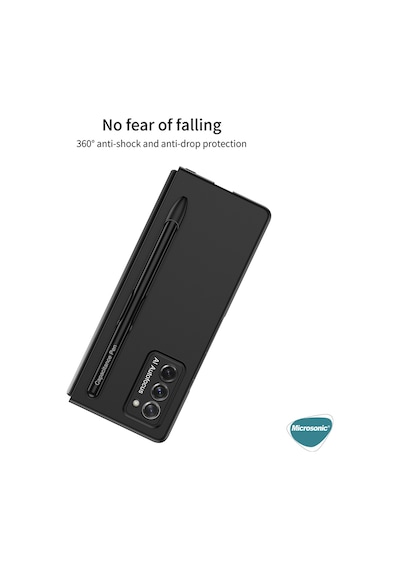 Microsonic Samsung Uyumlu Galaxy Z Fold 2 Kılıf S-Pen Fold Edition