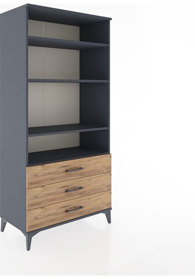 Hyperion Dolap Tek Raflı 7 Çekmeceli 88x44x182 Antrasit-çam Antrasit Hyperion Dolap Tek Raflı 7 Çekmeceli 88x44x182 Antrasit-çam Antrasit
