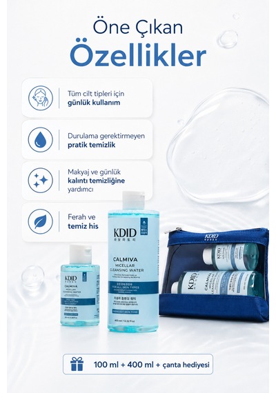 Kdid Mıceller Water For All Skın Types 400+100ml Mavi