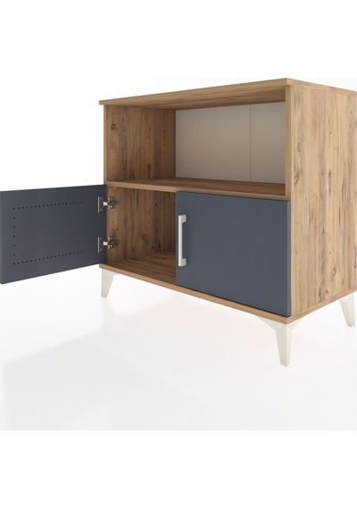 Hyperion Şifonyer Tek Raflı 2 Kapaklı 88x44x80 Çam-antrasit Çam Hyperion Şifonyer Tek Raflı 2 Kapaklı 88x44x80 Çam-antrasit Çam
