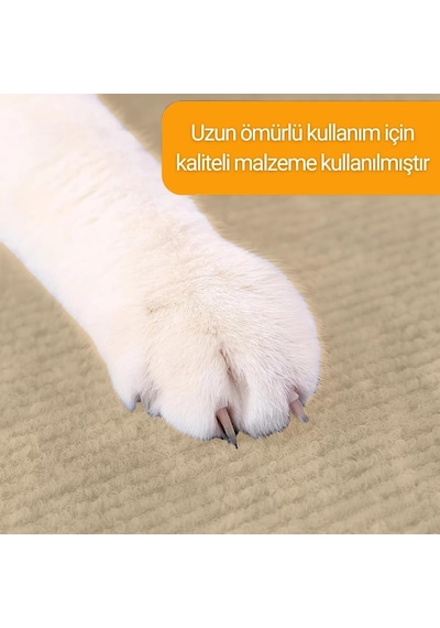 Kedi Tırmalama Halısı Yapışkanlı Her Yüzeye Uygulanabilir Kesilebilir Mobilya Koruyucu Mat Dev