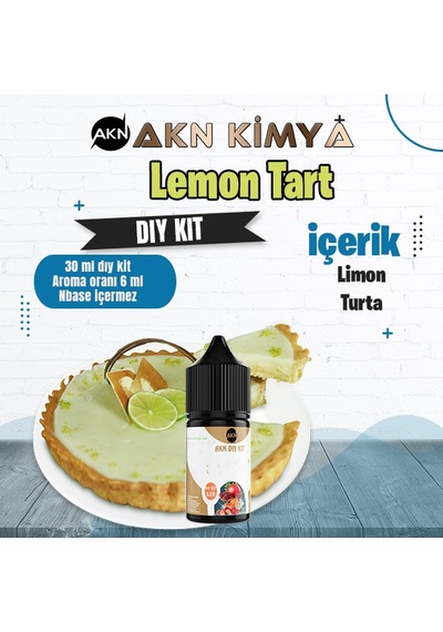 Lemon Tart Dıy Kit Limon Turta Gıda Aroması %20 Oranda Aroma İçerir Hazır Değildir 30 Ml