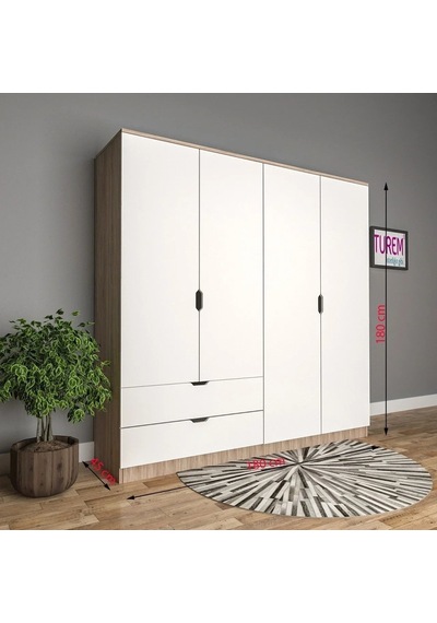 Loft Gardırop Mdf Sis Gri Loft Gardırop Mdf Sis Gri