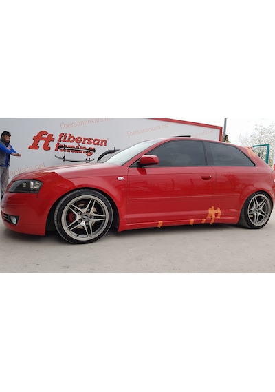 Audi A3 Tek Kapı Marşpiyel Takımı ---Fibersan Tuning