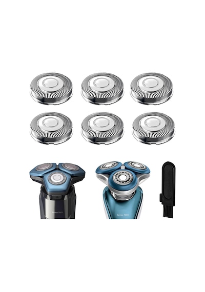 Sh71 Yedek Başlıklar Philips Norelco Tıraş Makinesi Serisi 7000 Ve 5000 Üçlü Tıraş Makinesi İle Uyumlu Dayanıklı Keskin Bıçak, Comfortcut Yedek Bıçaklar, Philips Norelco S7782 S7788 İçin Tıraş Bıçağı