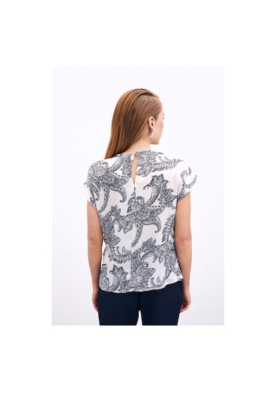 Sateen Aksesuar Detaylı Bluz - Ekru-135902 Ekru