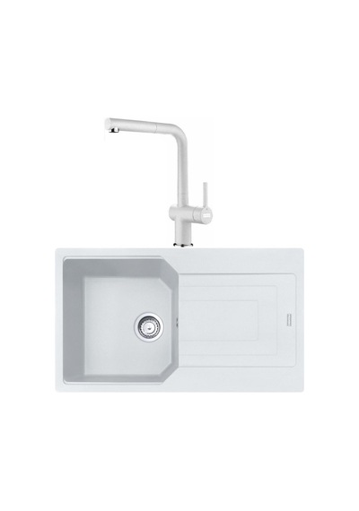 Franke Urban Ubg 611-86 Bianco Granit Evye Active Plus Doccia 2.0 Batarya Set Beyaz