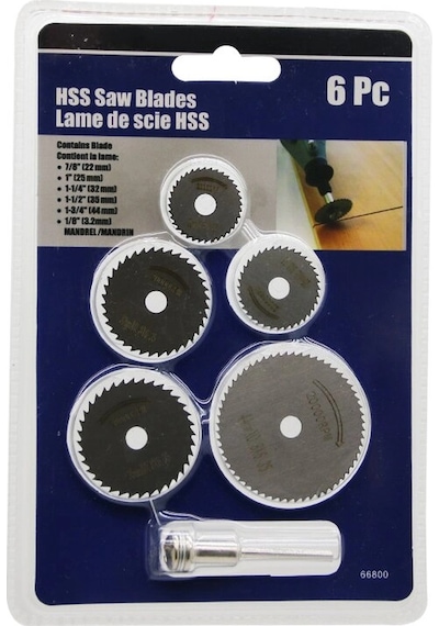 6 Parça Mini Yuvarlak Testere Bıçakları 22-44mm