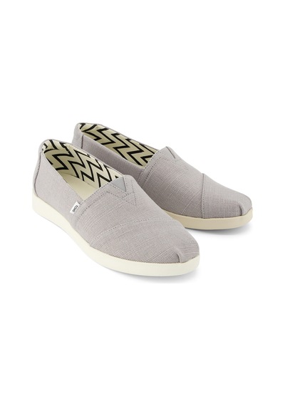 Espadril / Keten Kadın 10021572 Toms Hrtg Cvs Wm Alplus Esp Drizzle Grey Grey Gri