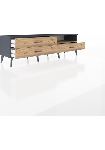 Hyperion Tv Ünitesi Tek Raflı 3 Çekmeceli 176x44x51 Antrasit-çam/çam Atlas Çam/atlas Çam Hyperion Tv Ünitesi Tek Raflı 3 Çekmeceli 176x44x51 Antrasit-çam/çam Atlas Çam/atlas Çam