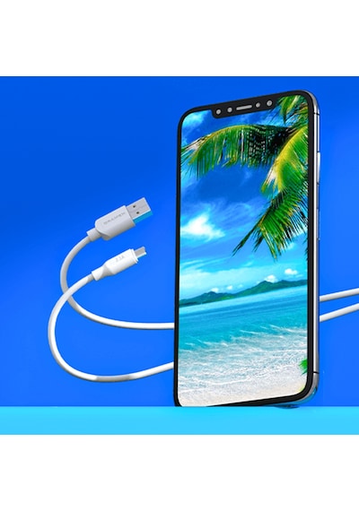 Dramex D21MK Micro USB Data/Şarj Kablosu 2.1A 1mt Beyaz