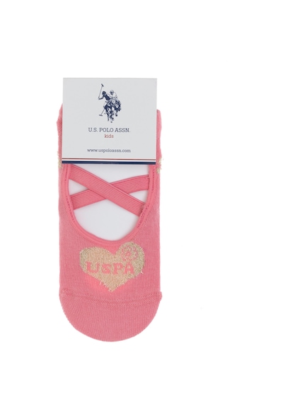 U.S. Polo Assn. Kız Çocuk Sim Detaylı 2'li Babet Çorabı 50311331-VR041