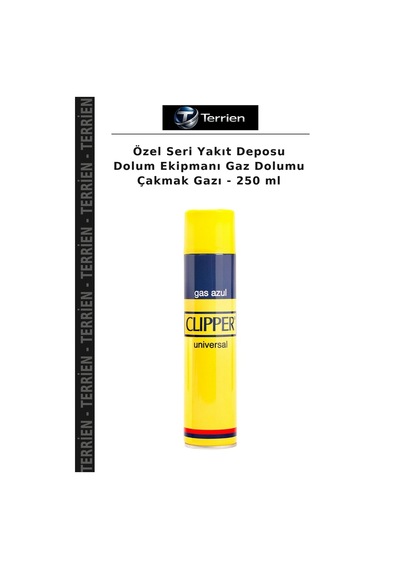 Özel Seri Yakıt Deposu Dolum Ekipmanı Gaz Dolumu Çakmak Gazı - 250 Ml