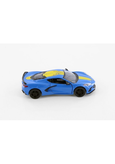 Kinsmart 2021 Corvette Stingray C8 Livery Edition Diecast Mavi