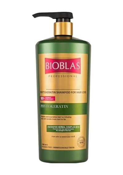Bioblas Phytokeratin Şampuan Saç Dökülmesine Karşı, Onarıcı & Güçlendirici Etki, Bitkisel Keratin İçerikli, 1000 Ml