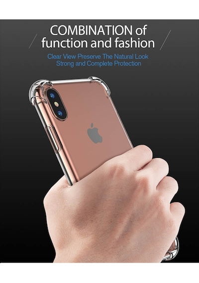 Apple Uyumlu iPhone 5 6 7 8 X Plus Kaliteli Anti Sok Seffaf Kilif 519180259