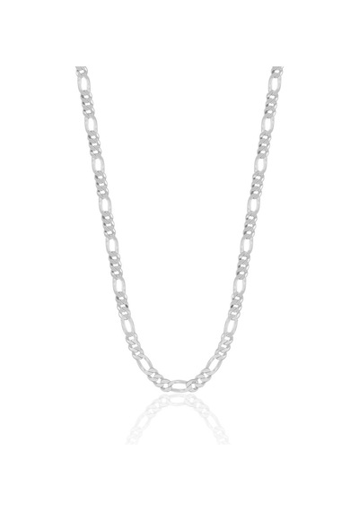 Erkek Zinciri Kolye Gümüş 55 Cm Figaro Erkek Gümüş Zincir Znc-43 (509829466)