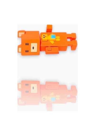 Super Adventure Bears - Ayı , Baaren Ve Şika Kaliteli Loy3d 9 Cm Turuncu