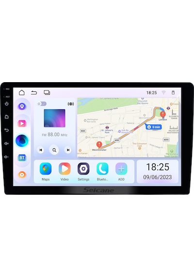 9 İnç 8+128 Gb Lüks Ekran Android Carplay Navigasyon Multimedya Sistemi Yazılımsal 9"