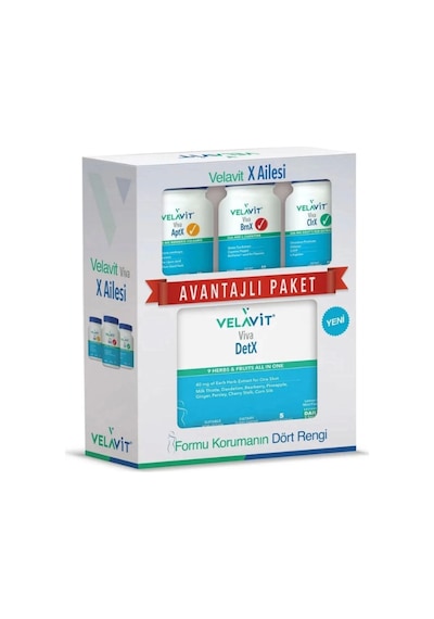 Velavit Viva Diyet Paketi - AptX, BrnX, ClrX, DetX 4'lü Diyet Paketi