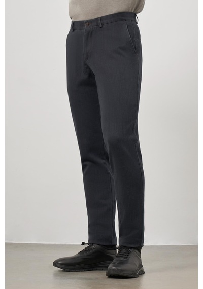 İmza Siyah Pamuklu Yandan Cepli Casual Comfort Fit Chino Pantolon 1003245154 Siyah