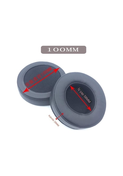 Gaming Kulaklık Süngeri 100mm Universal Yuvarlak Kulaklık Pedi 10cm Uyumlu Hafızalı Kulaklık Yastığı