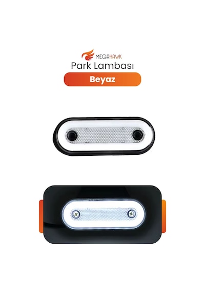 Beyaz Led Yan Pozisyon Lambası 12-24v Reflektörlü Park Lambası