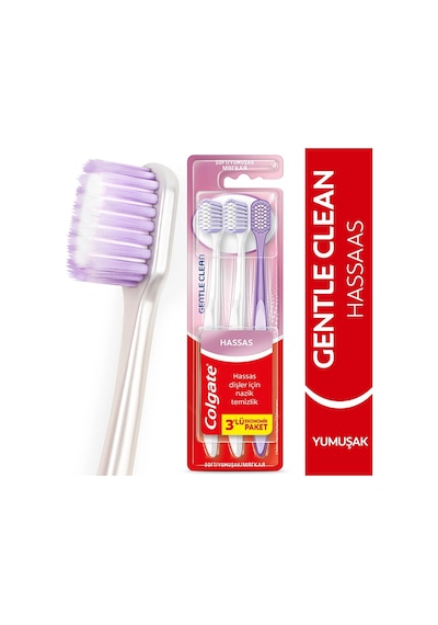 Colgate Gentle Clean 2+1 Diş Fırçası Hassas Yumuşak