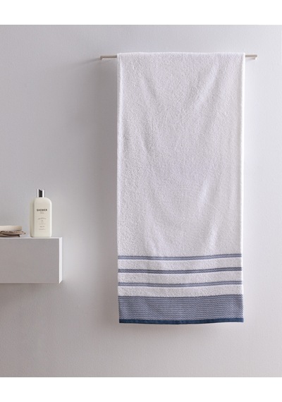 Madame Coco Luth Pamuklu Banyo Havlusu - Lacivert/mavi - 70x140 Cm 8684427297872 Çok Renkli