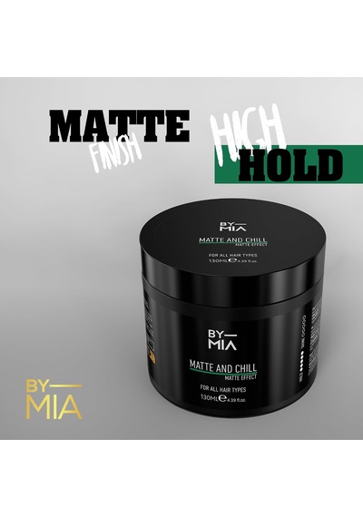 Matte And Chill Ultra Doğal Mat Görünüm Süper Yüksek Tutuş Erkekler Ve Kadınlar İçin Saç Vaksı 130 Ml