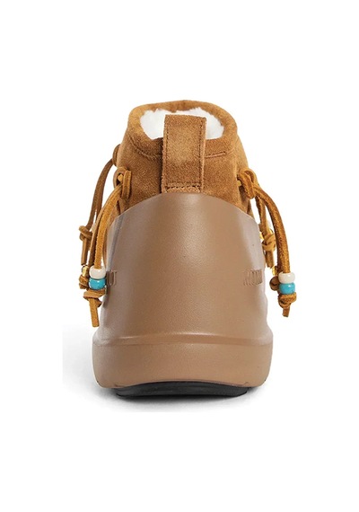 Bot Kar Kadın 80d2480100-m008 Moon Boot Luna Low Suede Beads Cognac Cognac