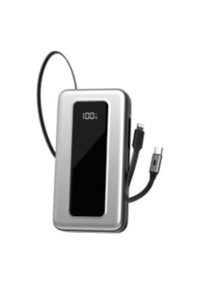 S-link Ip-g20m 20000mah Pd65w Makaralı Siyah Lcd Taşınabilir Pil Şarj Cihazı Powerbank