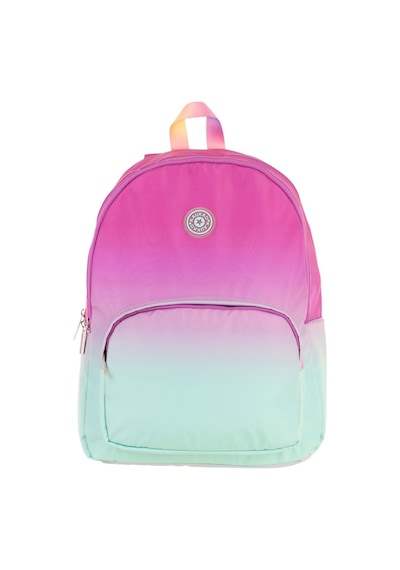Kaukko Rainbow Kız Çocuk Üç Bölmeli İlkokul Ve Ortaokul Çantası - Pembe Yeşil Renk Geçişli - K1798 Pembe - Yeşil