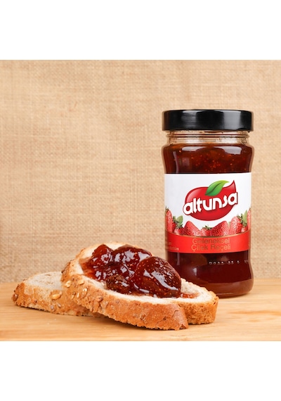 Altunsa Portakal - Böğürtlen - Vişne - Çilek Reçel Seti 4 x 380 G