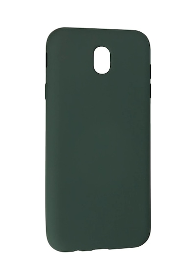 Samsung Galaxy Uyumlu J7 Pro / J730 Kılıf Nano İçi Kadife Silikon - Koyu Yeşil Bz8683140264314