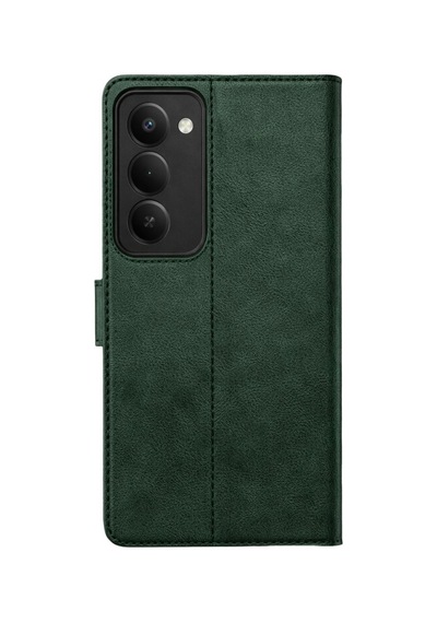 Mobaxaksesuar Xiaomi Redmi 15 4g / 5g Kılıf Deri Deluxe Cüzdanlı Kapaklı Case Yeşil