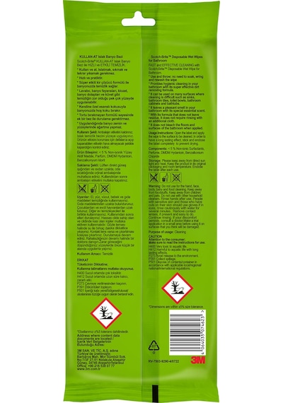 Scotch Brite Kullan-At Islak Banyo Bezi 40'lı