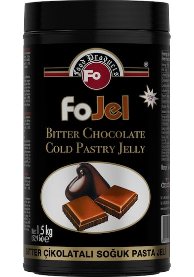 Bitter Çikolata Aromalı Soğuk Pasta Jeli 1,5 Kg