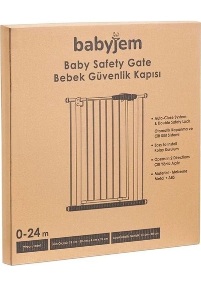 Babyjem Güvenlik Kapısı 889 Antrasit