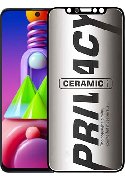 Samsung Uyumlu M51 Hayalet Ekran Koruyucu Mat Seramik Hayalet-Gizli