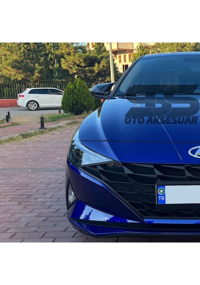 Elantra Sinyalli Batman Yarasa Ayna Kapağı Piano Black / 2021 Sonrası