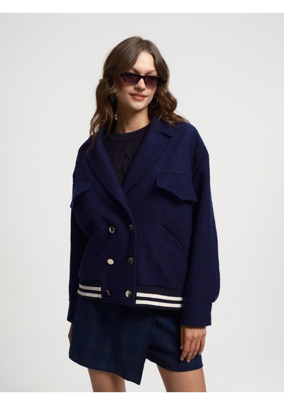 Regular Fit Kadın Mont Lacivert