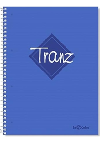 2012095/2 Tranz Pp Kapak, 1.hamur Kağıt Spiralli Defter, Mavi 103 Ivory