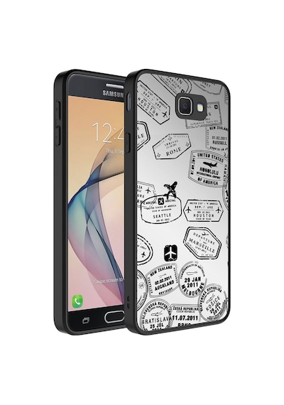 Galaxy J7 Prime Kılıf Aynalı Desenli Kamera Korumalı Parlak Zore Mirror Kapak Seyahat