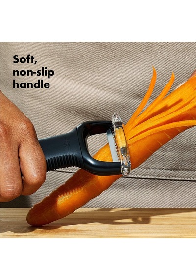 Good Grips Paslanmaz Çelikten Jülyen Şeritler İçin Soyucu, Siyah Diğer
