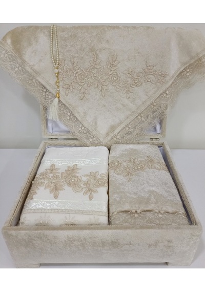 Lamazihome Sandıklı Seccade Takımı Seccade Seti Gelin Damat Bohça (465258392)