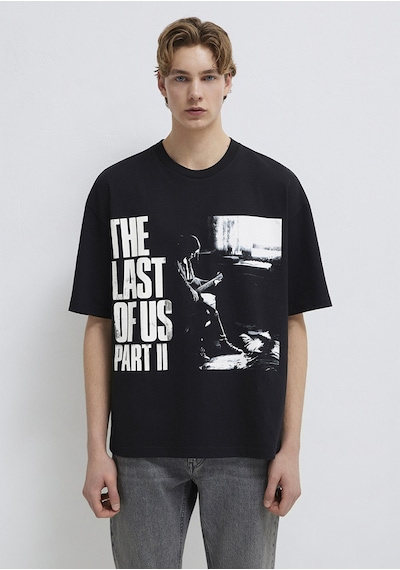 Mavi - The Last Of Us Baskılı Siyah Tişört 0613195-900